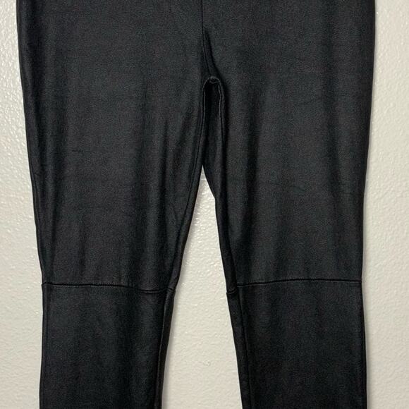 Trouve leggings black faux leather High Waisted Skinny Pants women's size medium - Picture 9 of 16